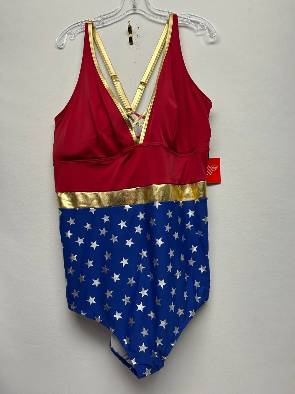 Wonder Woman Torrid  5X plus Red & Blue Stars Costume Swimsuit